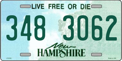 NH license plate 3483062