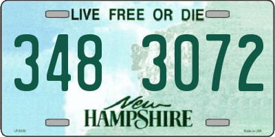NH license plate 3483072