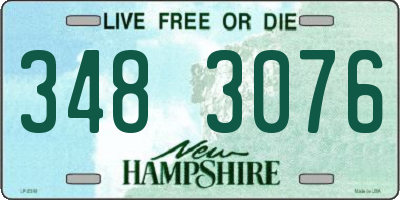 NH license plate 3483076