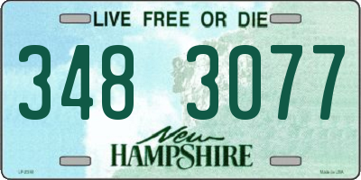 NH license plate 3483077
