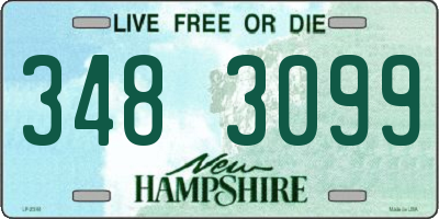 NH license plate 3483099