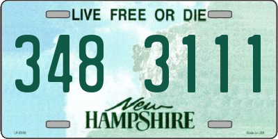 NH license plate 3483111