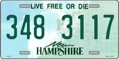 NH license plate 3483117