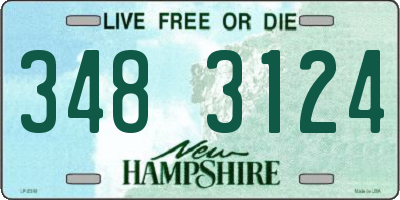 NH license plate 3483124