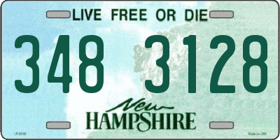 NH license plate 3483128