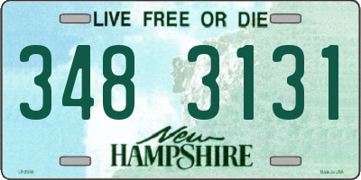 NH license plate 3483131