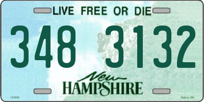 NH license plate 3483132