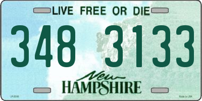 NH license plate 3483133