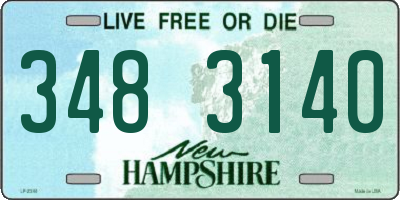 NH license plate 3483140