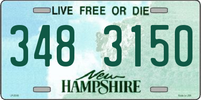 NH license plate 3483150