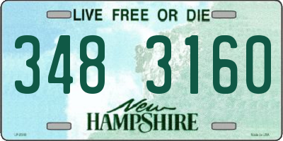 NH license plate 3483160