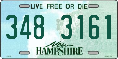 NH license plate 3483161
