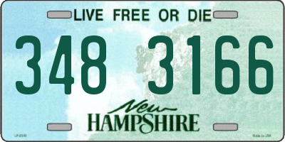 NH license plate 3483166