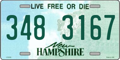 NH license plate 3483167