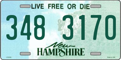 NH license plate 3483170
