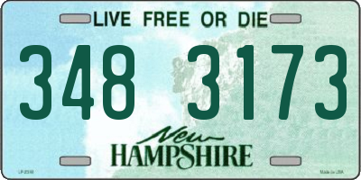 NH license plate 3483173