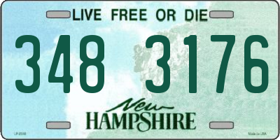 NH license plate 3483176