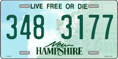 NH license plate 3483177