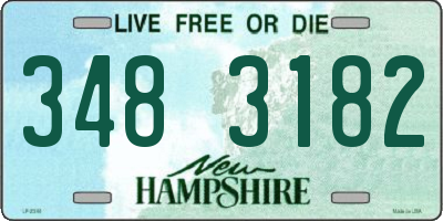 NH license plate 3483182