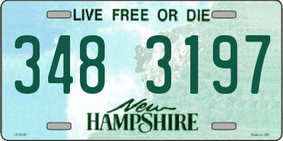 NH license plate 3483197