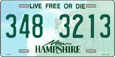NH license plate 3483213