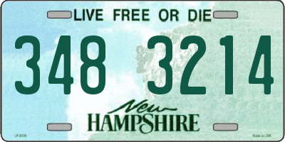NH license plate 3483214