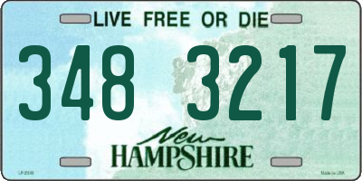 NH license plate 3483217