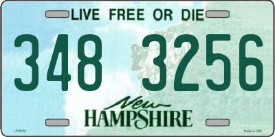 NH license plate 3483256