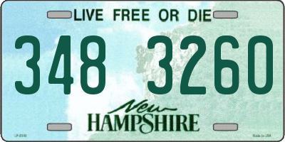 NH license plate 3483260