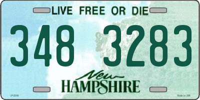 NH license plate 3483283