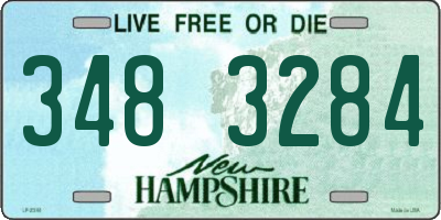 NH license plate 3483284