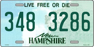 NH license plate 3483286