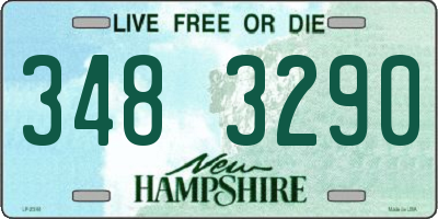 NH license plate 3483290