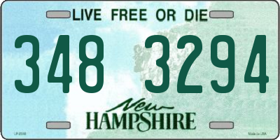 NH license plate 3483294
