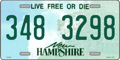 NH license plate 3483298