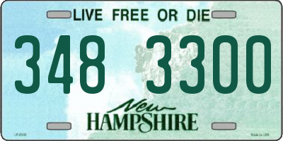 NH license plate 3483300