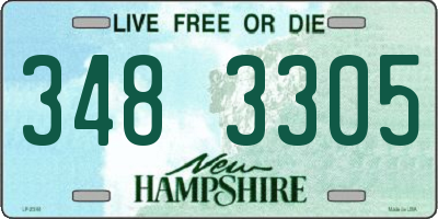 NH license plate 3483305