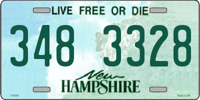 NH license plate 3483328