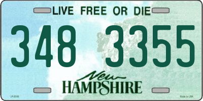 NH license plate 3483355