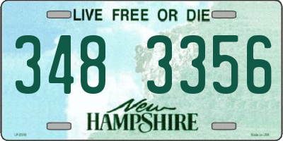 NH license plate 3483356