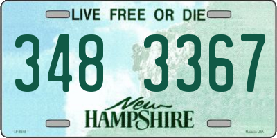 NH license plate 3483367