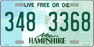 NH license plate 3483368