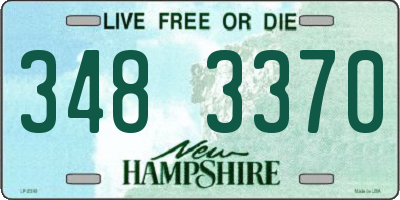 NH license plate 3483370