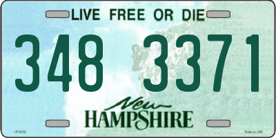 NH license plate 3483371
