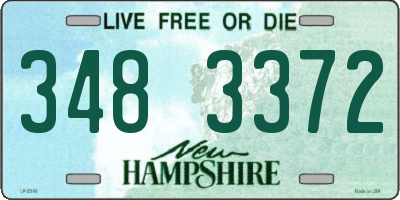 NH license plate 3483372