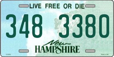 NH license plate 3483380