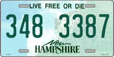 NH license plate 3483387