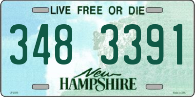 NH license plate 3483391