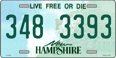 NH license plate 3483393