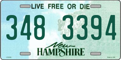 NH license plate 3483394